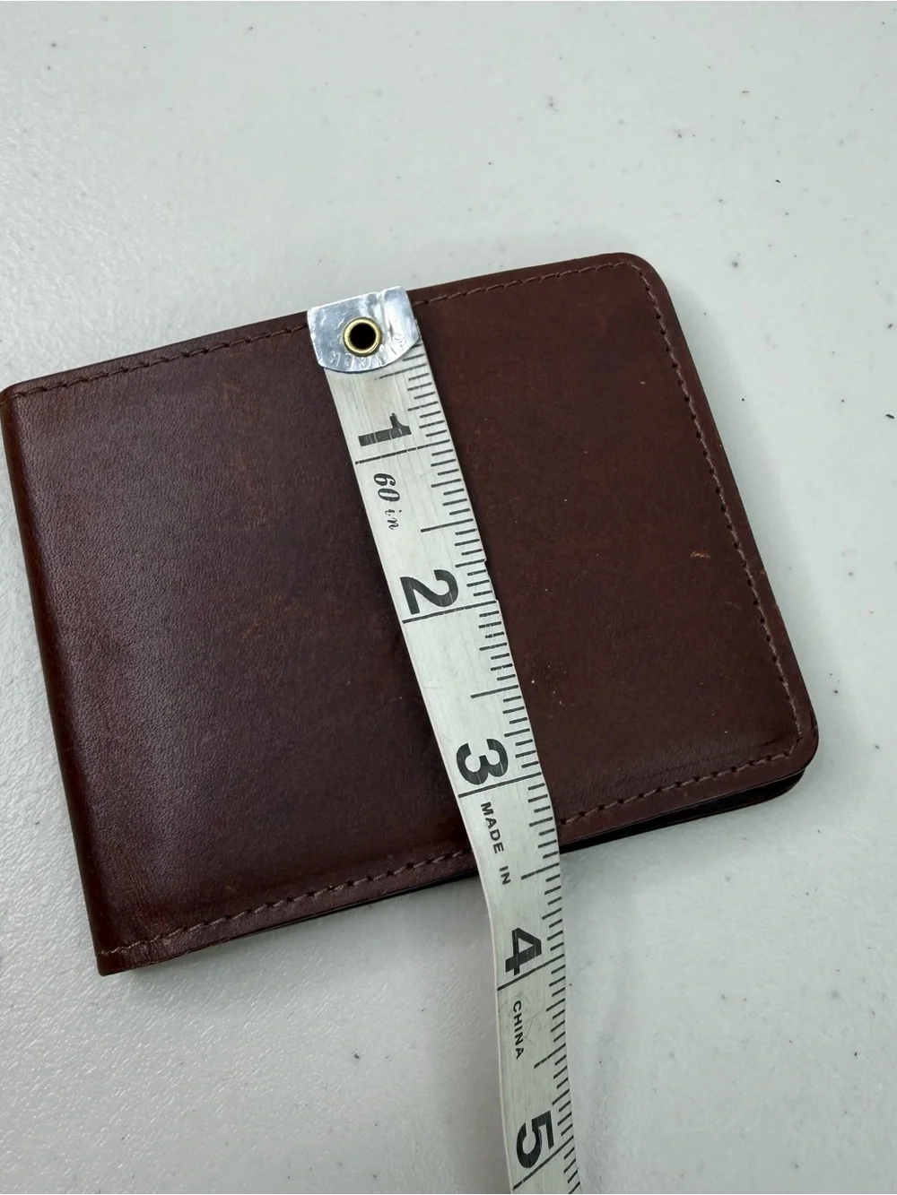 J. W. Hulme Co. Brown Leather Card Holder Bifold Wallet Business Card Money